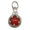 Amuleto Gotland con Carneola 1,7 x 1,1 cm - Plata de ley